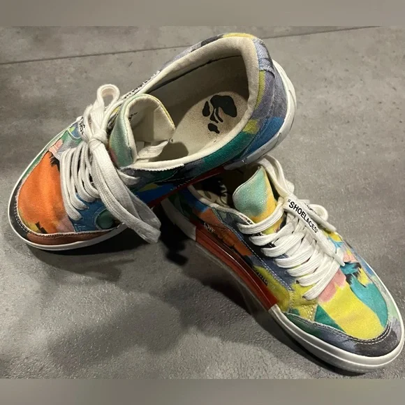 Off White Paint Splatter Sneakers… - Picture 13 of 14